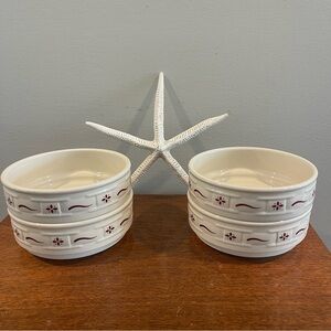 Longaberger Woven Traditions Stacking Bowls 4